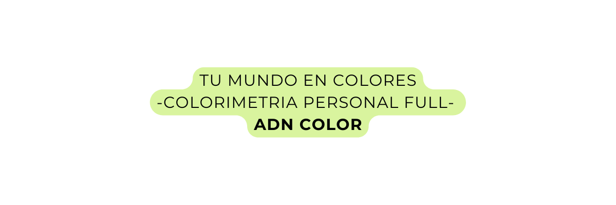 TU MUNDO EN COLORES COLORIMETRIA PERSONAL FULL ADN COLOR